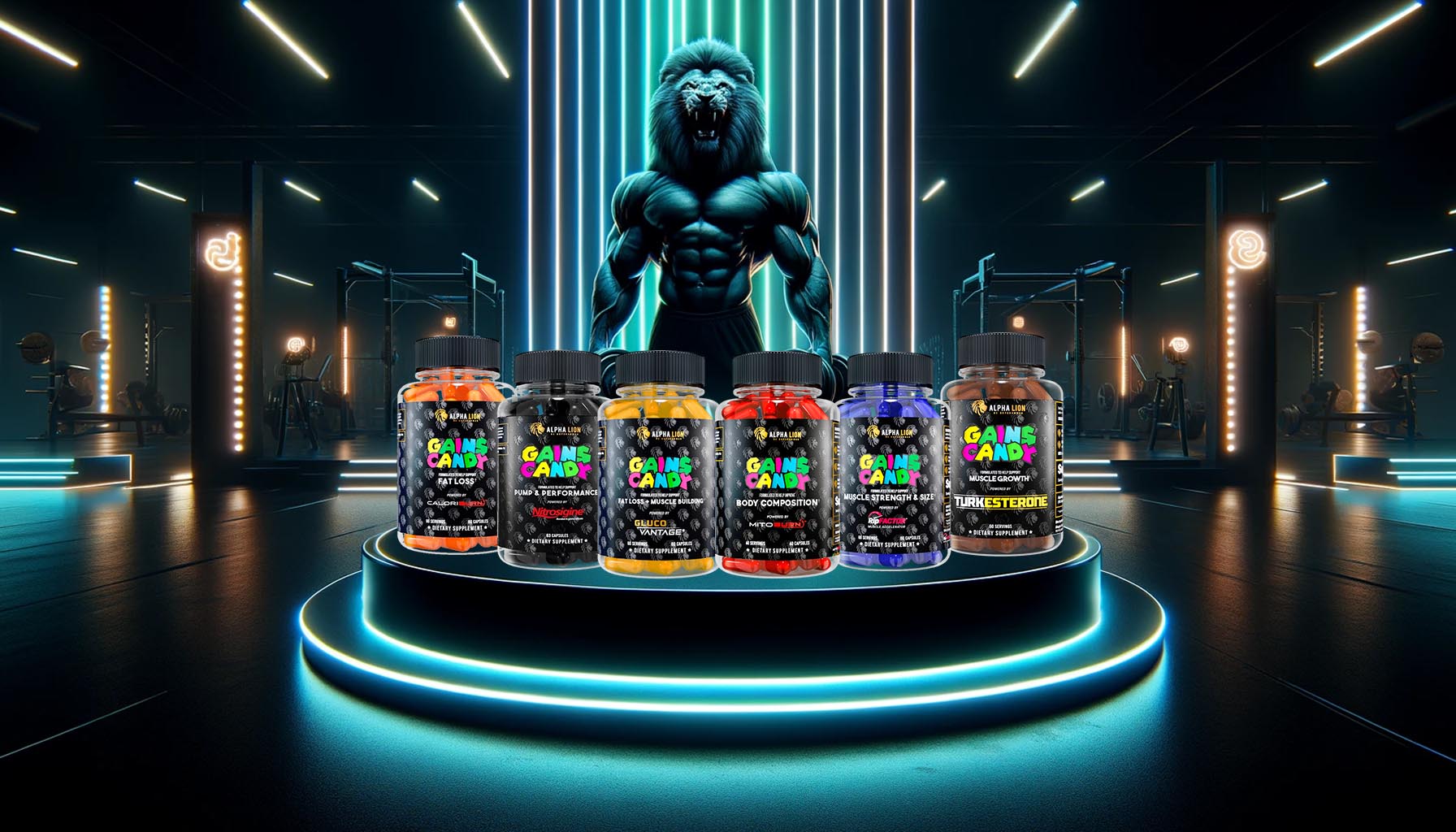 Alpha Lion Gains Candy Supplement Line